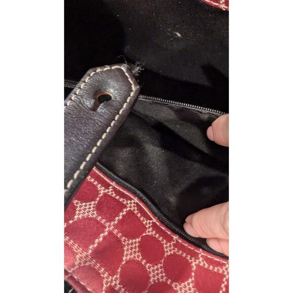 Vintage Pink Kate Spade Bag Leather handle little feet Y2k age wear on one side - Picture 4 of 6